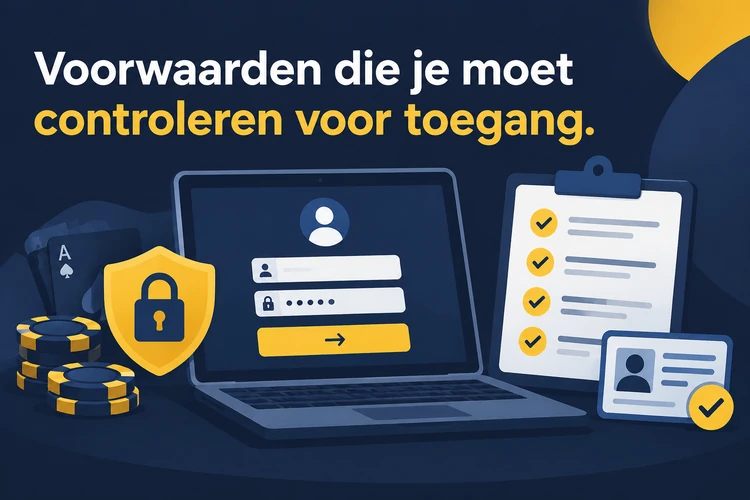 Voorwaarden die je moet controleren voor toegang